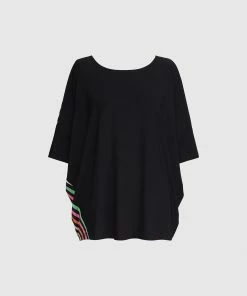 Alembika Bold Stripe Back Relaxed Top, Rainbow