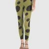 Alembika Alembika Dot Mesh Leggings, Olive