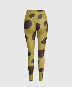Alembika Alembika Dot Mesh Leggings, Olive