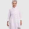 Alembika Alembika Gauze Asymmetric Shirt Tunic, White
