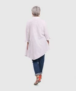 Alembika Alembika Gauze Asymmetric Shirt Tunic, White