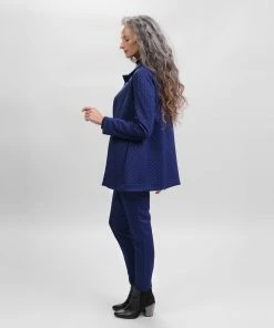 Alembika Jacquard Slim Pant, Sapphire