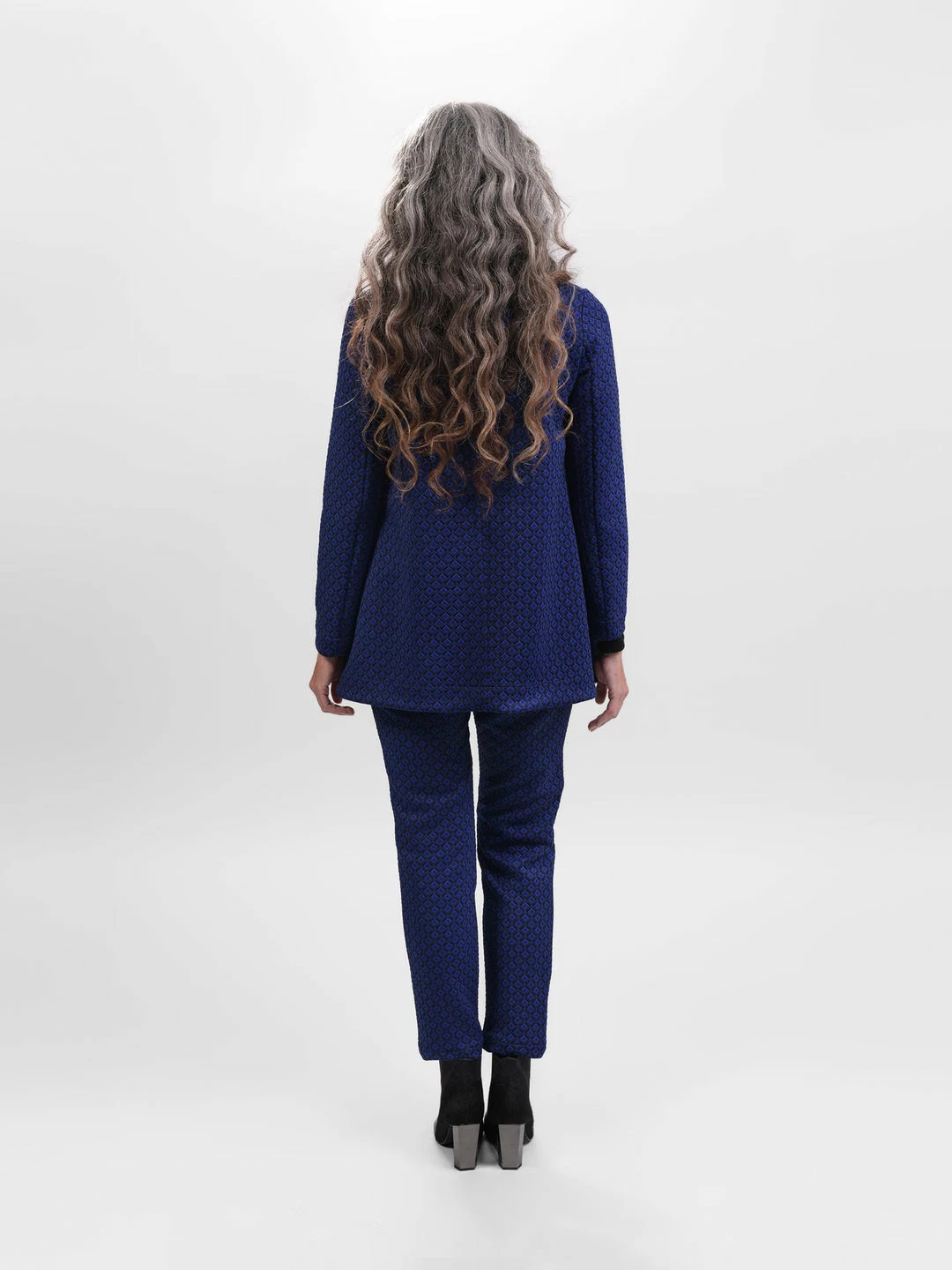 Alembika Jacquard Slim Pant, Sapphire