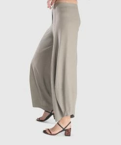 Alembika Stripe Knit Punto Pant, Grey