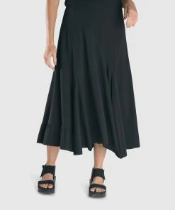 Alembika Alembika Tekbika Asymmetric Skirt, Black