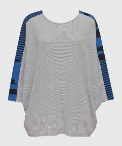 Alembika Alembika Tekbika Stripe Relaxed Top, Ocean