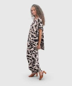 Alembika Alembika Tie Dye Print Trapeze Top, Tribal