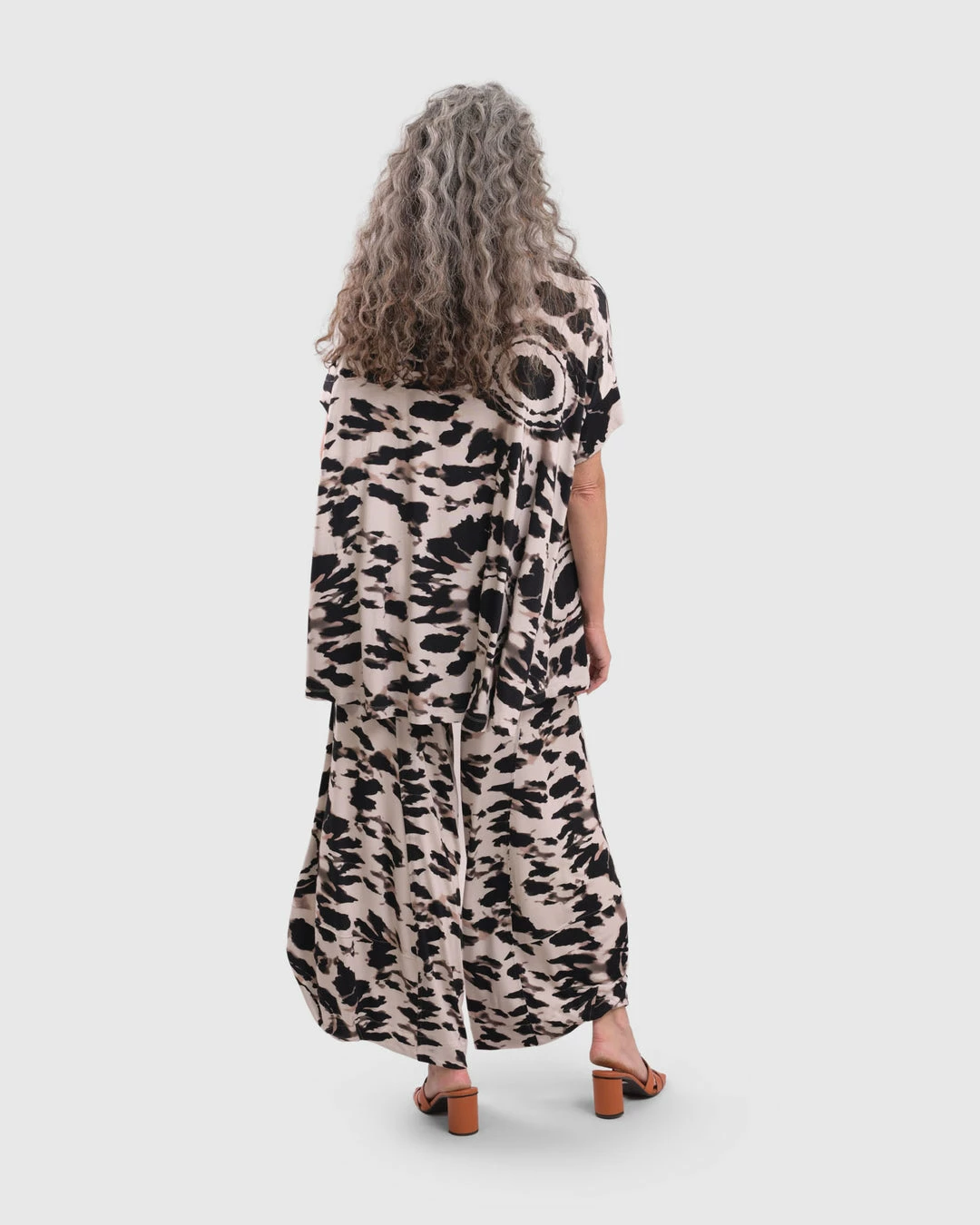 Alembika Alembika Tie Dye Print Trapeze Top, Tribal