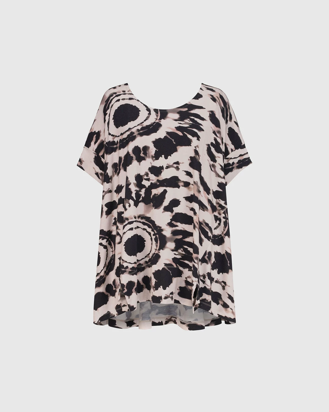 Alembika Alembika Tie Dye Print Trapeze Top, Tribal