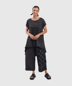 Alembika Alembika Urban Hi Lo Top, Stripes