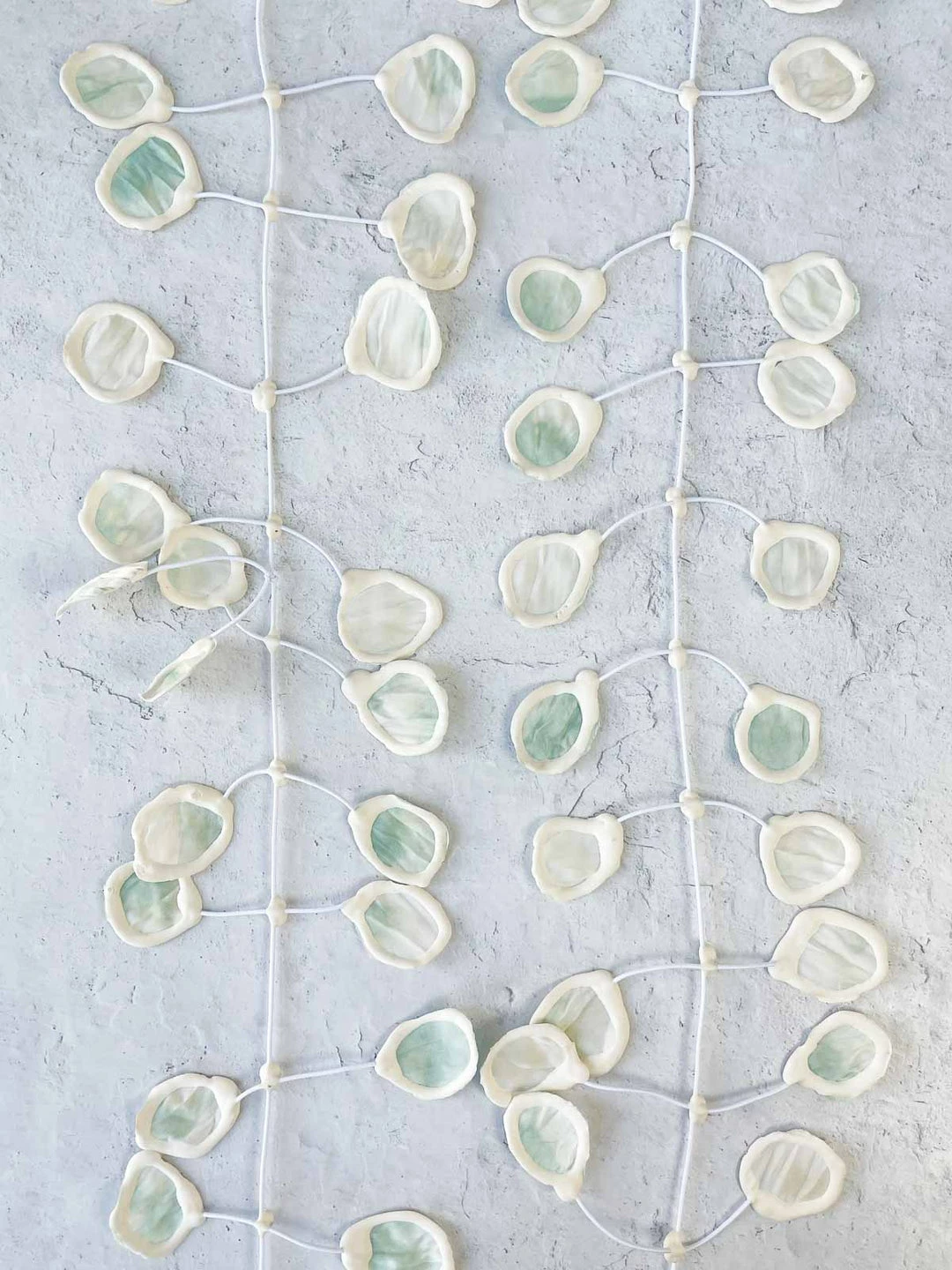 Dress To Kill Dress To Kill Annemieke Broenink X DTK Fabric Poppy Necklace, Mint Green White