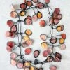 Annemieke Broenink Batik Poppy Necklace, Dark Pumpkin