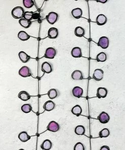 Annemieke Broenink Batik Poppy Necklace, Amethyst Ink Annemieke Broenink