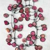 Annemieke Broenink Batik Poppy Necklace, Burgundy Annemieke Broenink