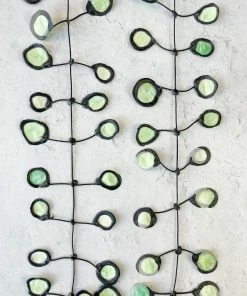 Annemieke Broenink Annemieke Broenink Batik Poppy Necklace, Honeydew Ink