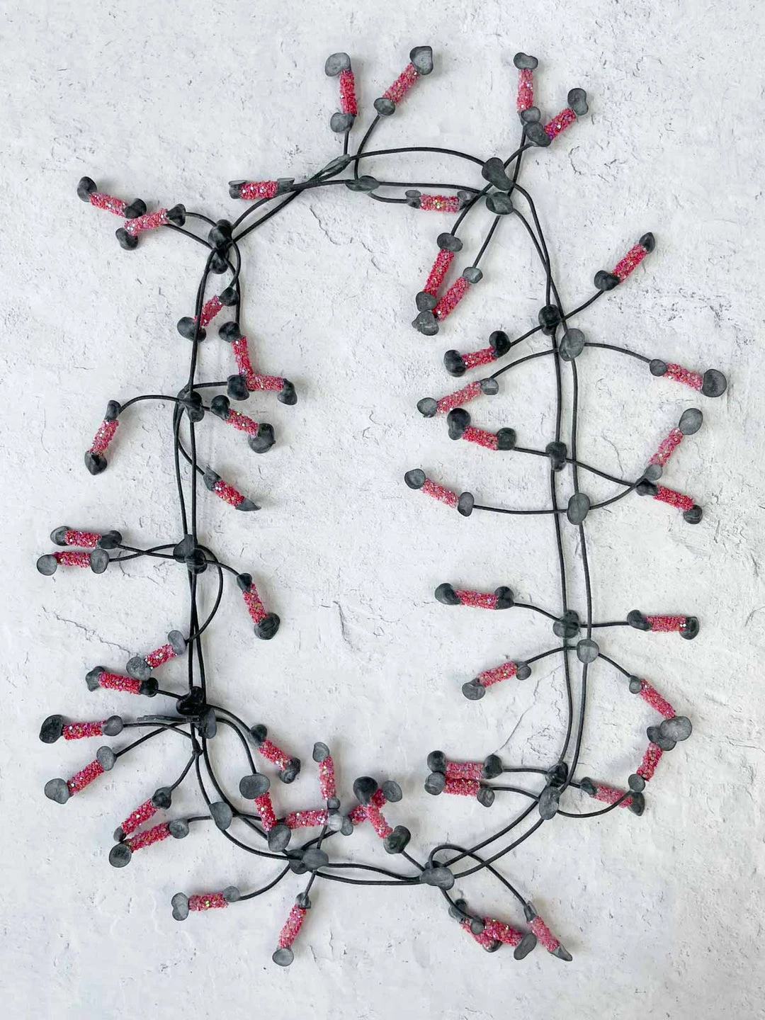 Annemieke Broenink Glitter Pop Necklace, Red Annemieke Broenink