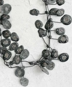 Annemieke Broenink Annemieke Broenink Glitter Poppy Rubber Necklace, Gunmetal