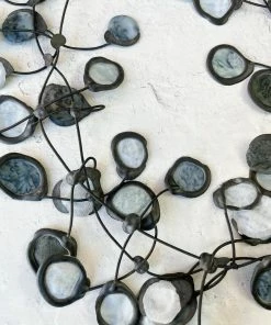Annemieke Broenink Annemieke Broenink Batik Poppy Necklace, Smoke Ink