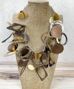 Beyond Threads Art Deco Necklace, Metallic