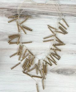 Beyond Threads Firecracker Necklace, Ivory Beyond Threads