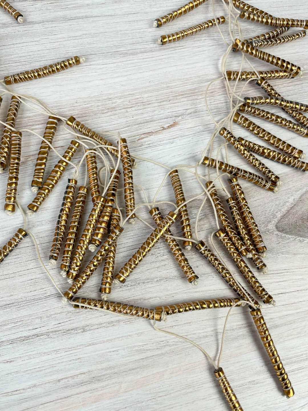 Beyond Threads Firecracker Necklace, Ivory Beyond Threads