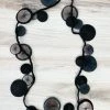 Beyond Threads Beyond Threads Platillos Wrap Necklace, Charcoal