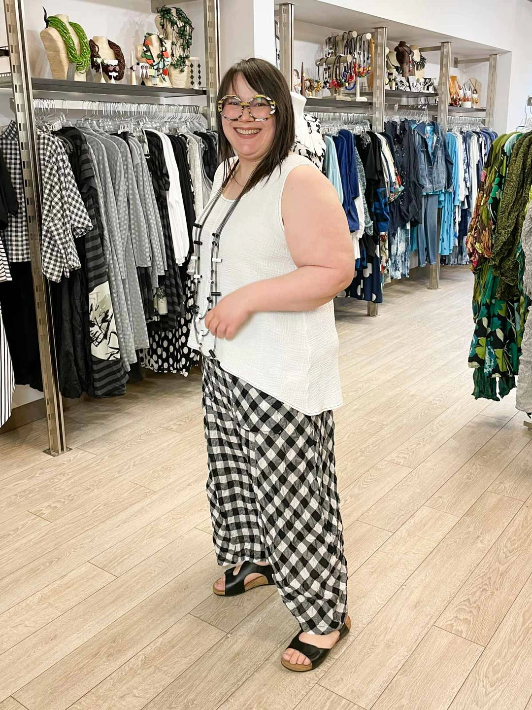 Bodil Bodil Cotton Gauze Tank Top, White