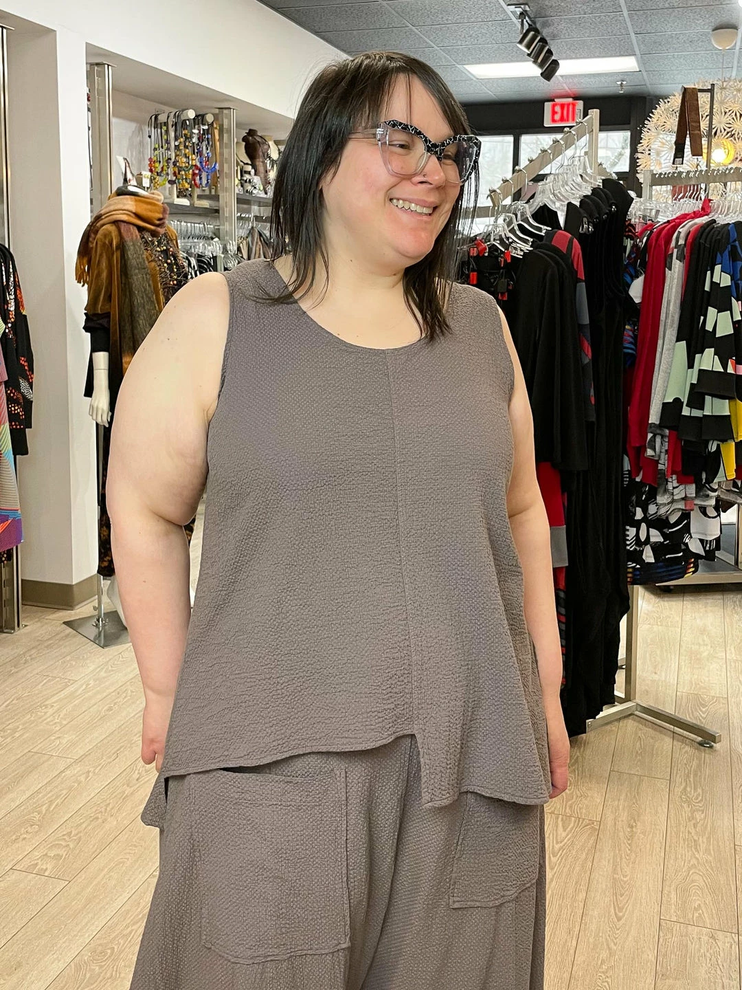 Bodil Bodil Step Hem Tank, Earth