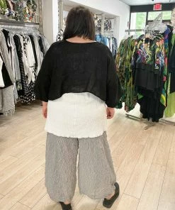 Bodil Bodil Gauze Crop Top, Black