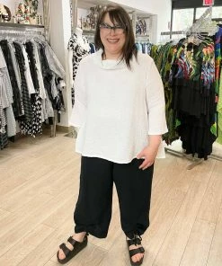 Bryn Walker 3/4 Sleeve Etta Shirt, White Gauze Bryn Walker