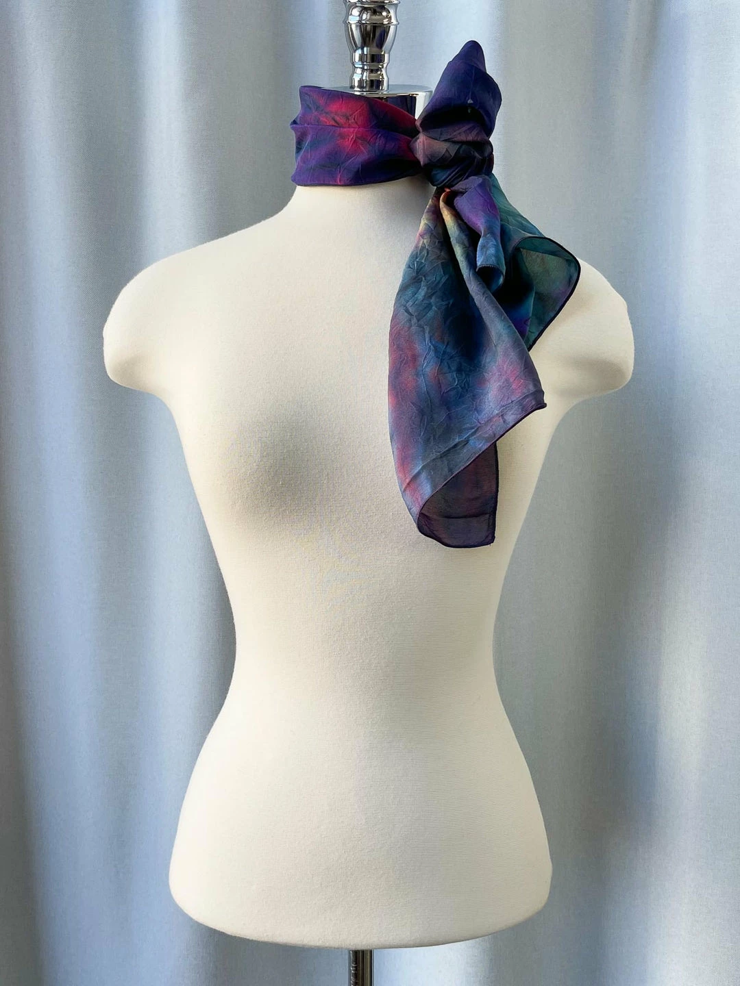 Carter Smith Shibori Rectangular Silk Scarf, Muted Multi Scarves