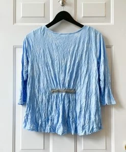 Chalet Gizel Top, Cerulean Print Chalet Et Ceci