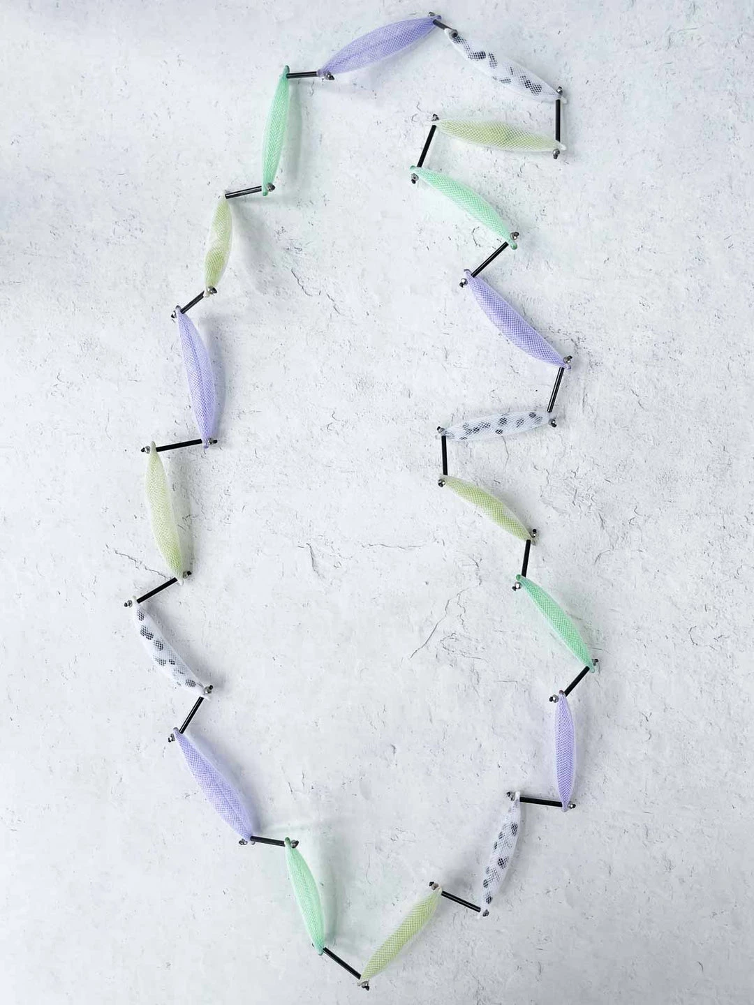 Christina Brampti Christina Brampti 32" Mesh Pod Necklace, Green Multi