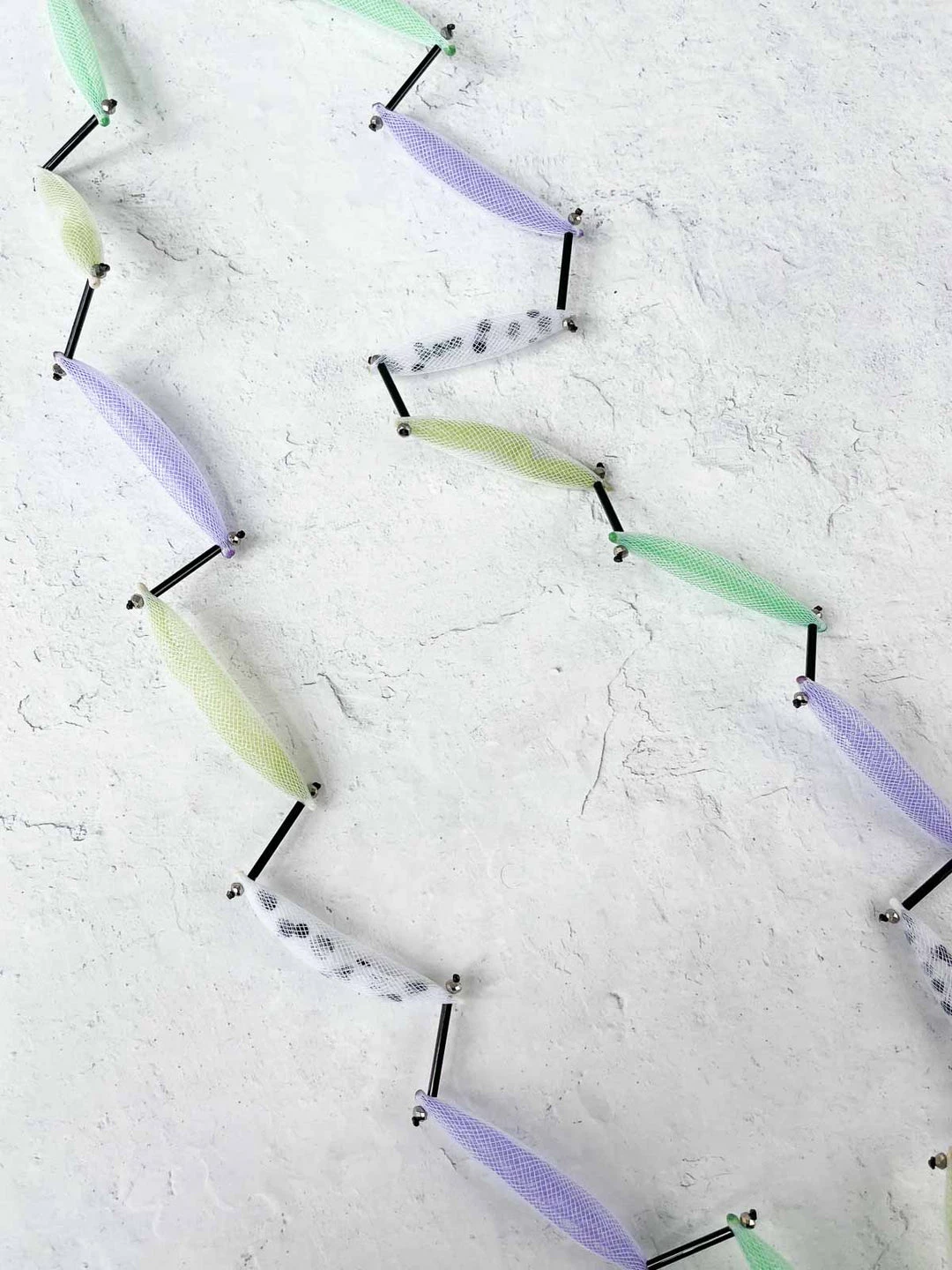 Christina Brampti Christina Brampti 32" Mesh Pod Necklace, Green Multi