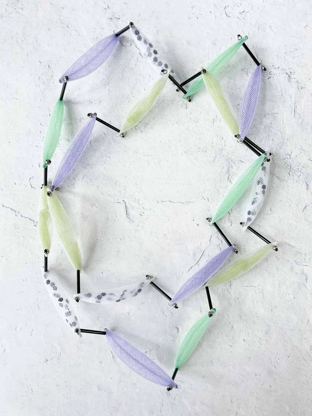 Christina Brampti Christina Brampti 32" Mesh Pod Necklace, Green Multi