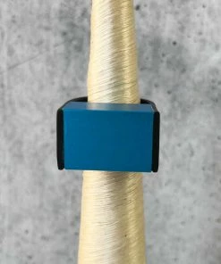 Christina Brampti Christina Brampti Aluminum Bar Rectangle Ring, Turquoise