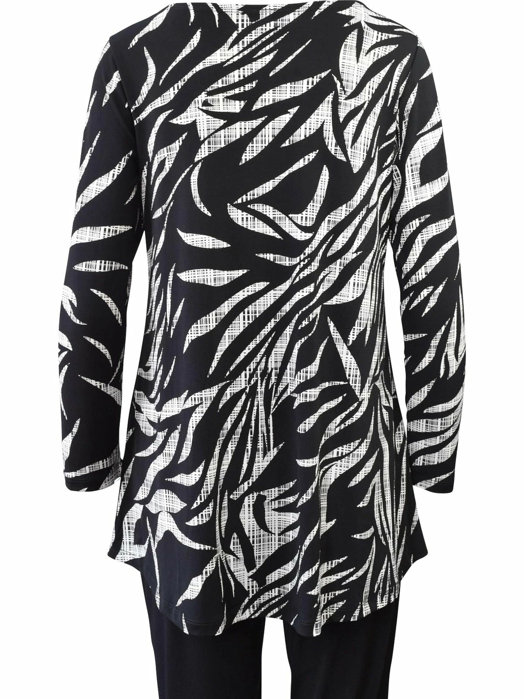 Clara Sunwoo Leaf Sketch Color Block Tunic, Black/White Clara Sunwoo