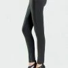 Clara Sunwoo Liquid Leather Two Tone Legging, Black Clara Sunwoo