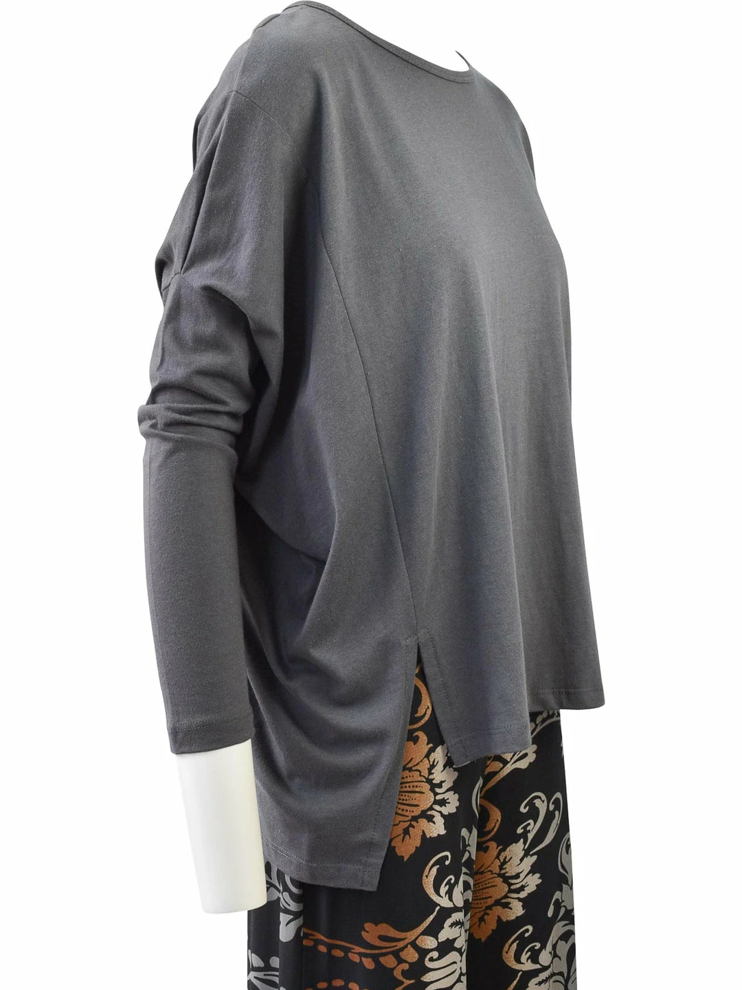 Clara Sunwoo Modal Cotton Oversized Tunic, Charcoal