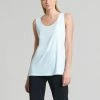 Clara Sunwoo Scoop Neck Mid-Hip Length Tank, White