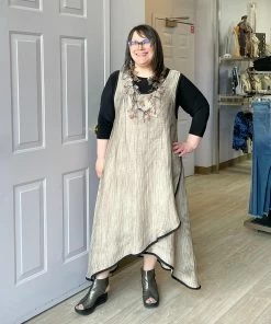 Cynthia Ashby Cynthia Ashby Joy Dress, Natural Airbrush