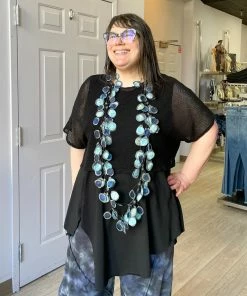 Cynthia Ashby Katy Top, Black Cynthia Ashby