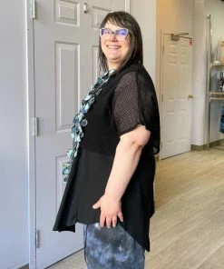 Cynthia Ashby Katy Top, Black Cynthia Ashby