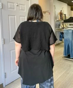 Cynthia Ashby Katy Top, Black Cynthia Ashby