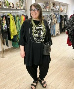 Trine Kryger Simonsen Liv Graphic Print Tunic, Black/White Trine Kryger Simonsen