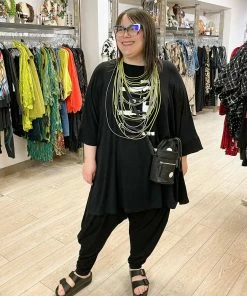 Trine Kryger Simonsen Liv Graphic Print Tunic, Black/White Trine Kryger Simonsen