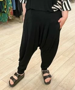 Trine Kryger Simonsen Tonia Drop Crotch Pants, Black Trine Kryger Simonsen