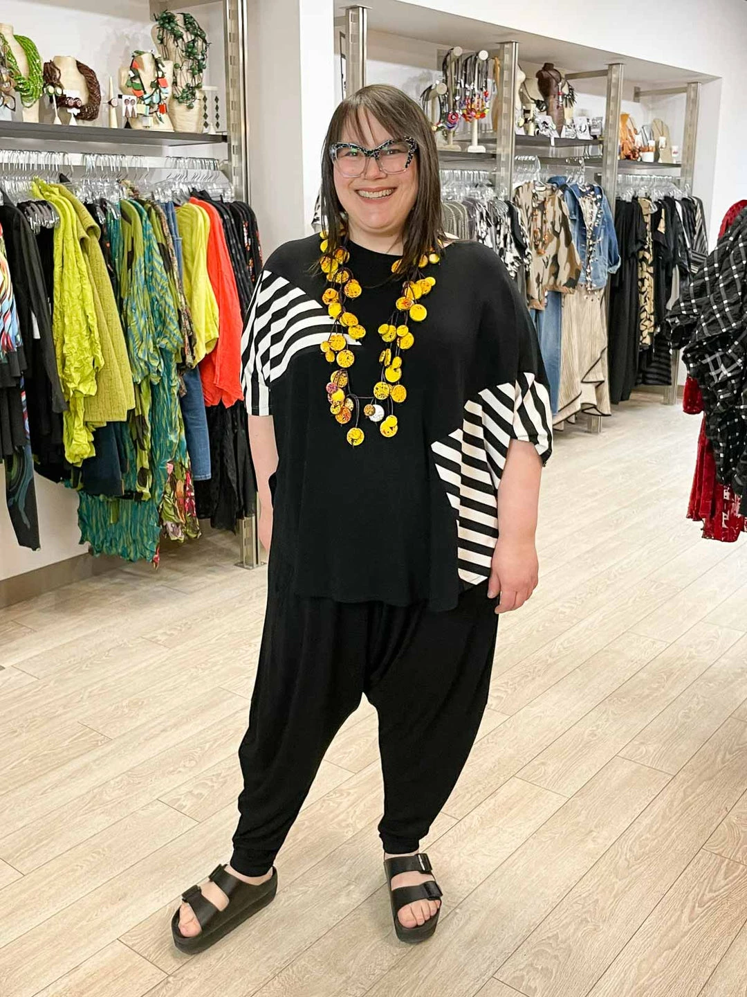 Trine Kryger Simonsen Tonia Drop Crotch Pants, Black Trine Kryger Simonsen