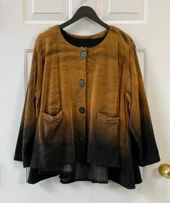 Dress To Kill Dress To Kill Swing Coat, Cord Dip Dye