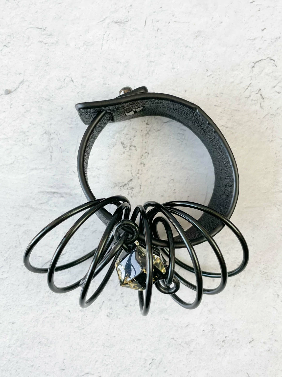 OC Jewelry Gold Band Cuff Bracelet, Black/Gold